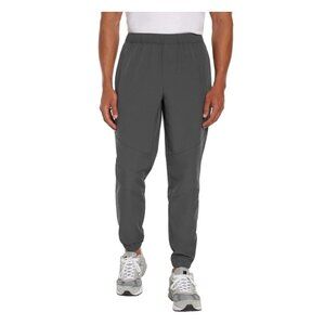 NEW Glacier Performance Men's S Gray Joggers Soft Drawcords & Zipper